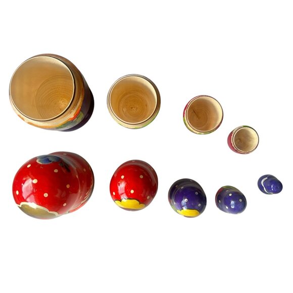 Hand Painted Russian Matryoshka Nesting Dolls Set Of 5 6.5-Inch Tall - Picture 3 of 11